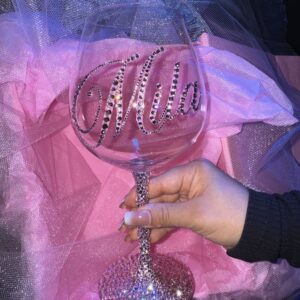 Bling wine or Champagne glasses