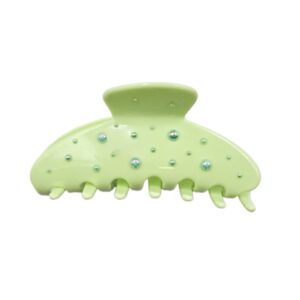 Silk Pearl Elegance Hair Clips - Mint whisper