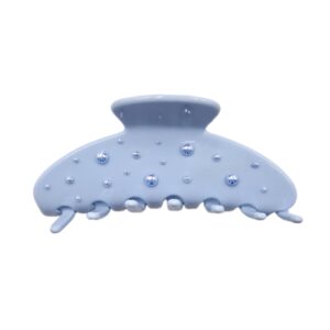 Silk Pearl Elegance Hair Clips - Sky Bliss