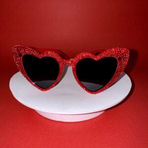 Heart-Shaped Bling Glasses